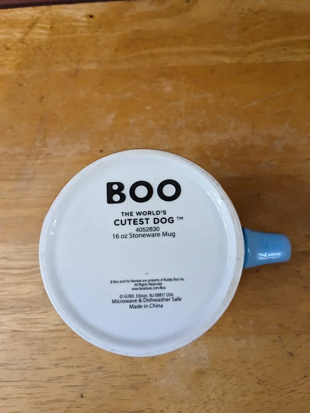 Boo The World's Cutest Dog 16 oz Stoneware Coffee Mug Gund Pomeranian, T18MIS
